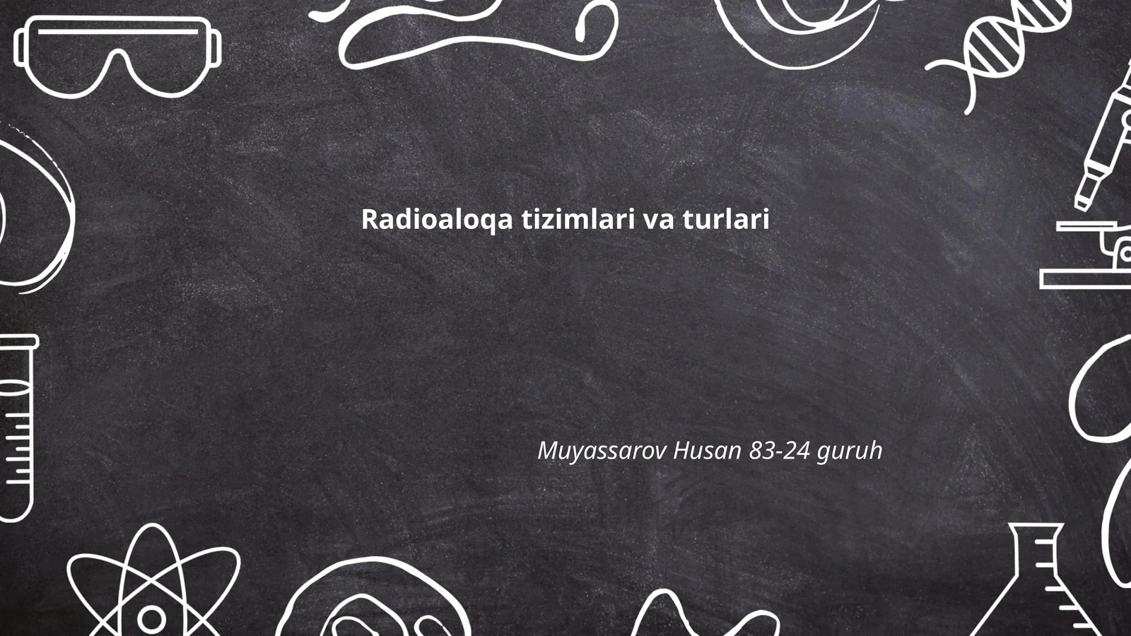 Radioaloqa tizimlari va turlari