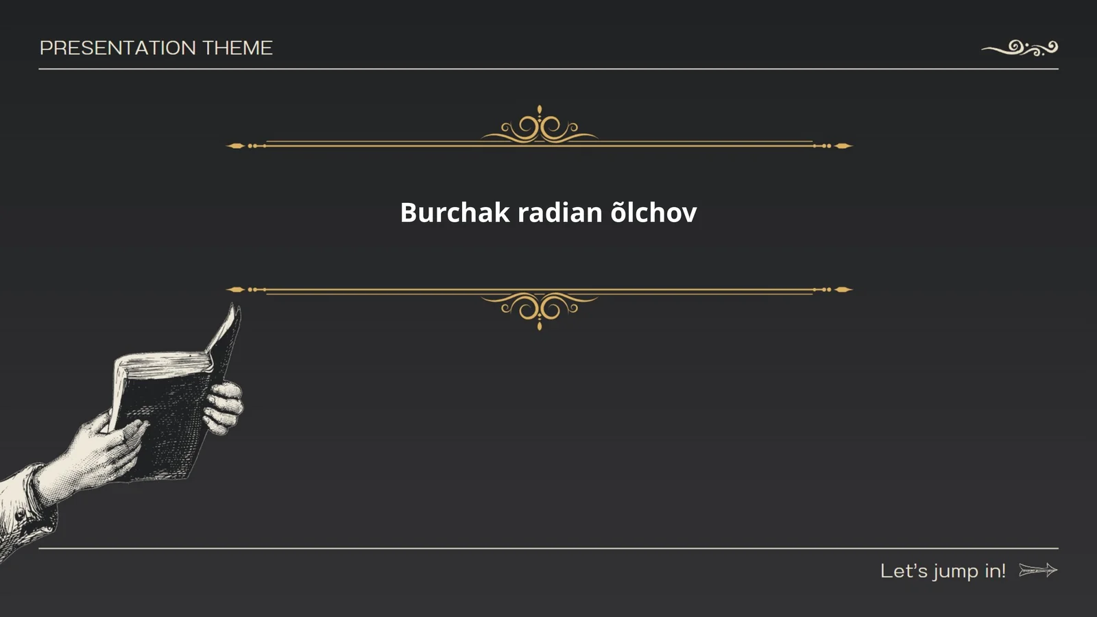 Burchak radian õlchov