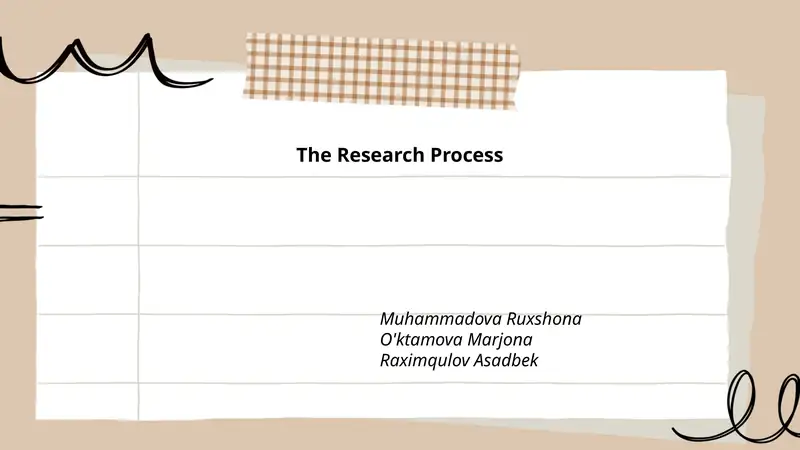 The Research Process