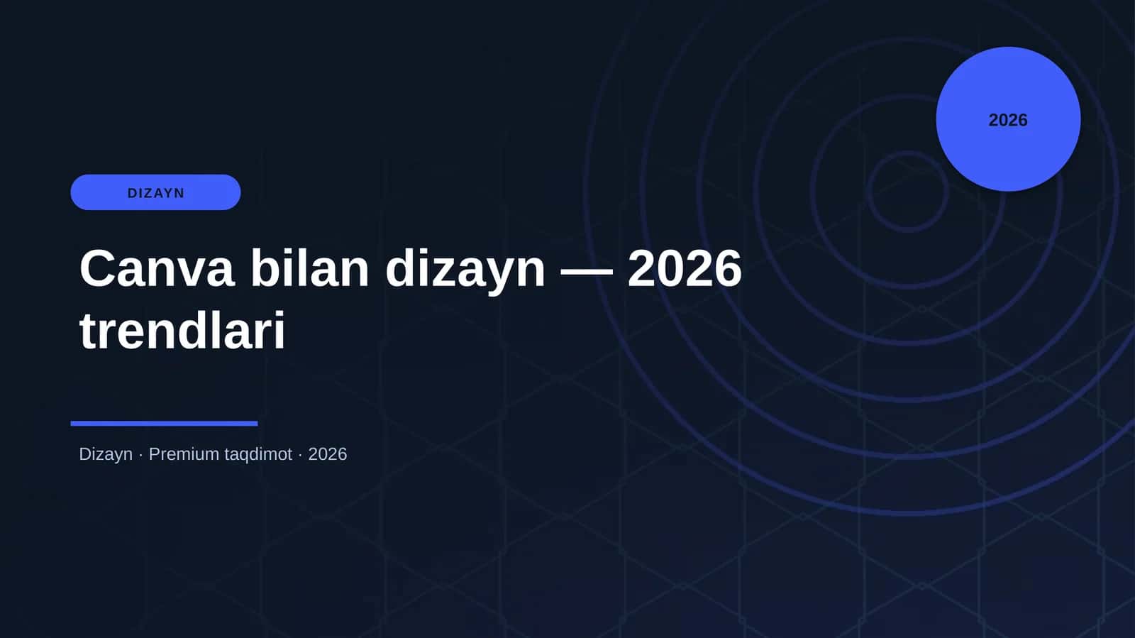 Canva bilan dizayn — 2026 trendlari