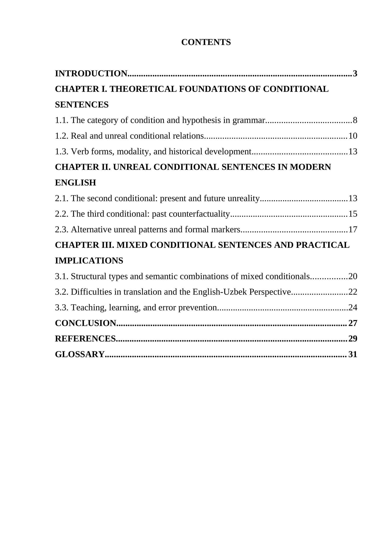 Unreal and Mixed Conditional Sentences
