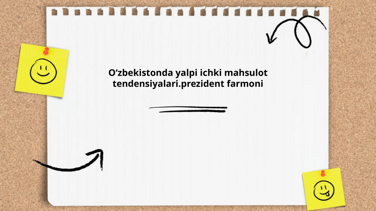 Oʻzbekistonda yalpi ichki mahsulot tendensiyalari.prezident farmoni