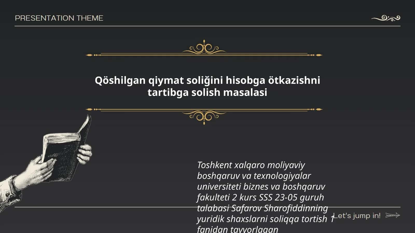 Qöshilgan qiymat soliğini hisobga ötkazishni tartibga solish masalasi
