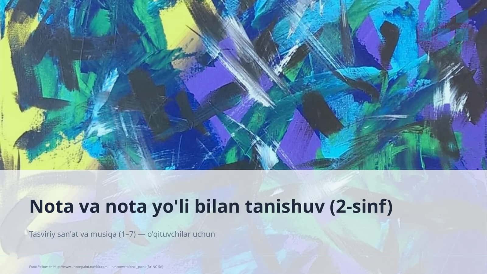 Tasviriy san'at va musiqa (1–7)