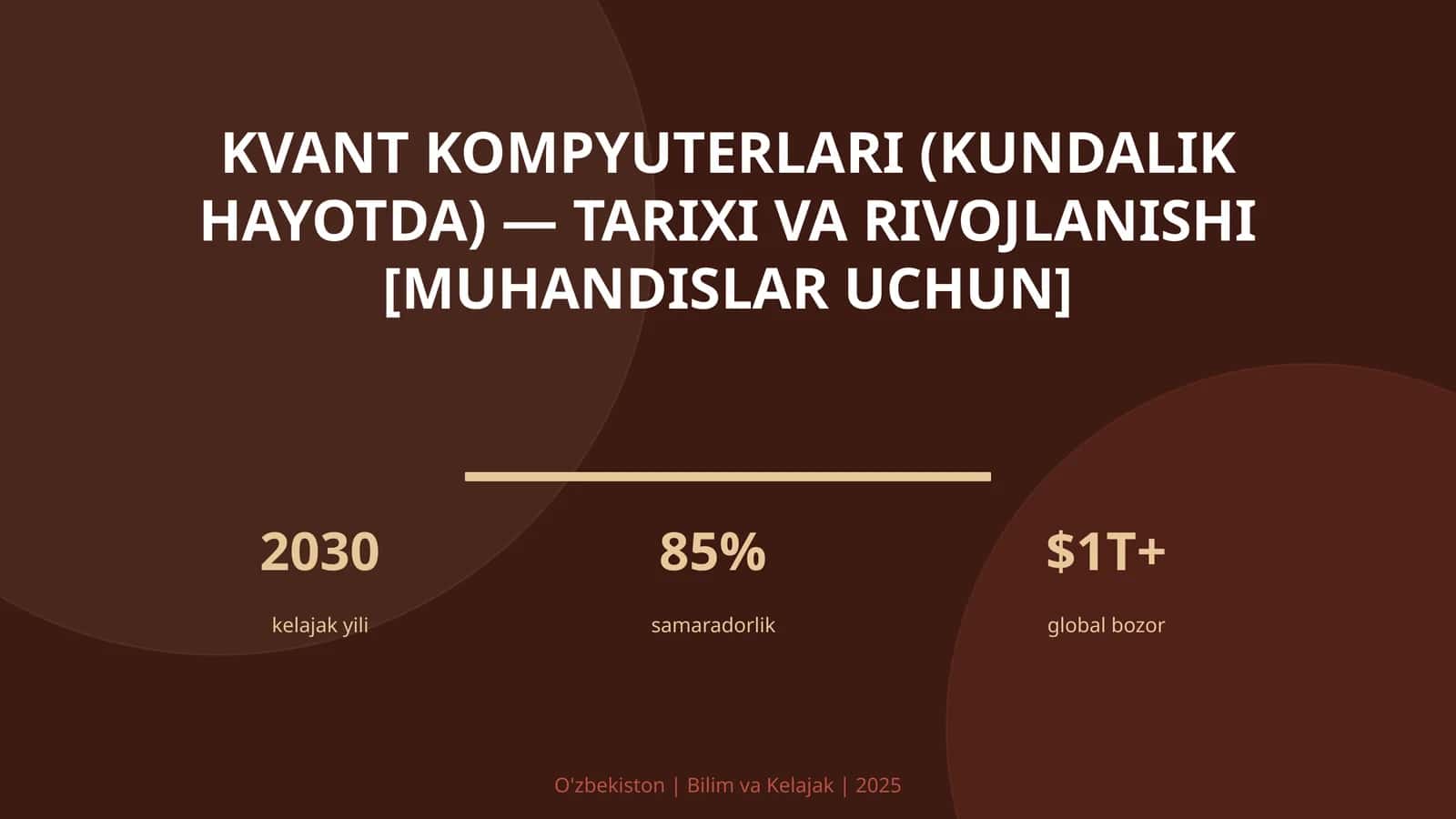 Kvant kompyuterlari (kundalik hayotda) — tarixi va rivojlanishi [muhandislar uchun]