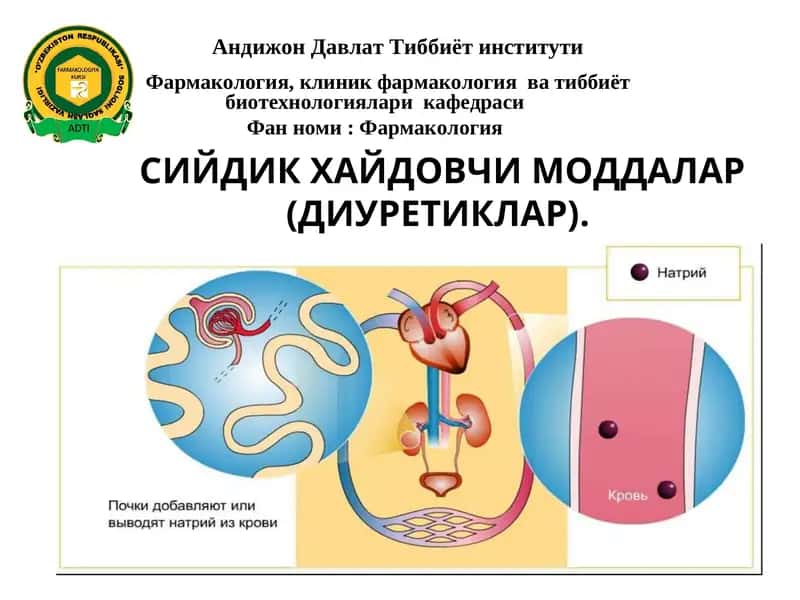 Сийдик Хайдовчи Моддалар