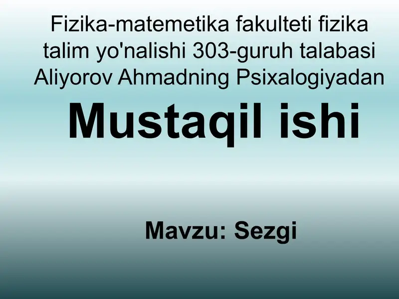 Sezgi