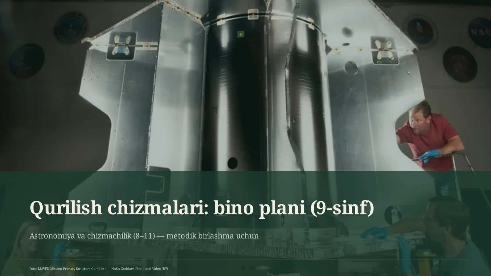 Qurilish chizmalari: bino plani (9-sinf)