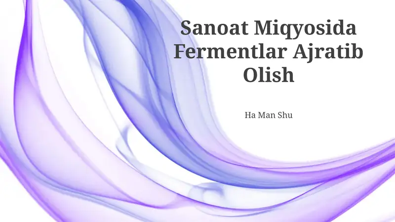 Fermentlar Ajratib Olish