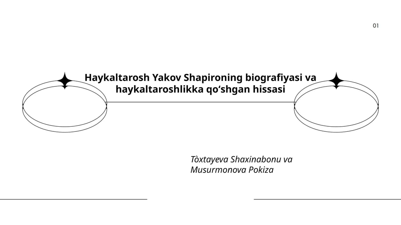 Haykaltarosh Yakov Shapironing biografiyasi va haykaltaroshlikka qoʻshgan hissasi