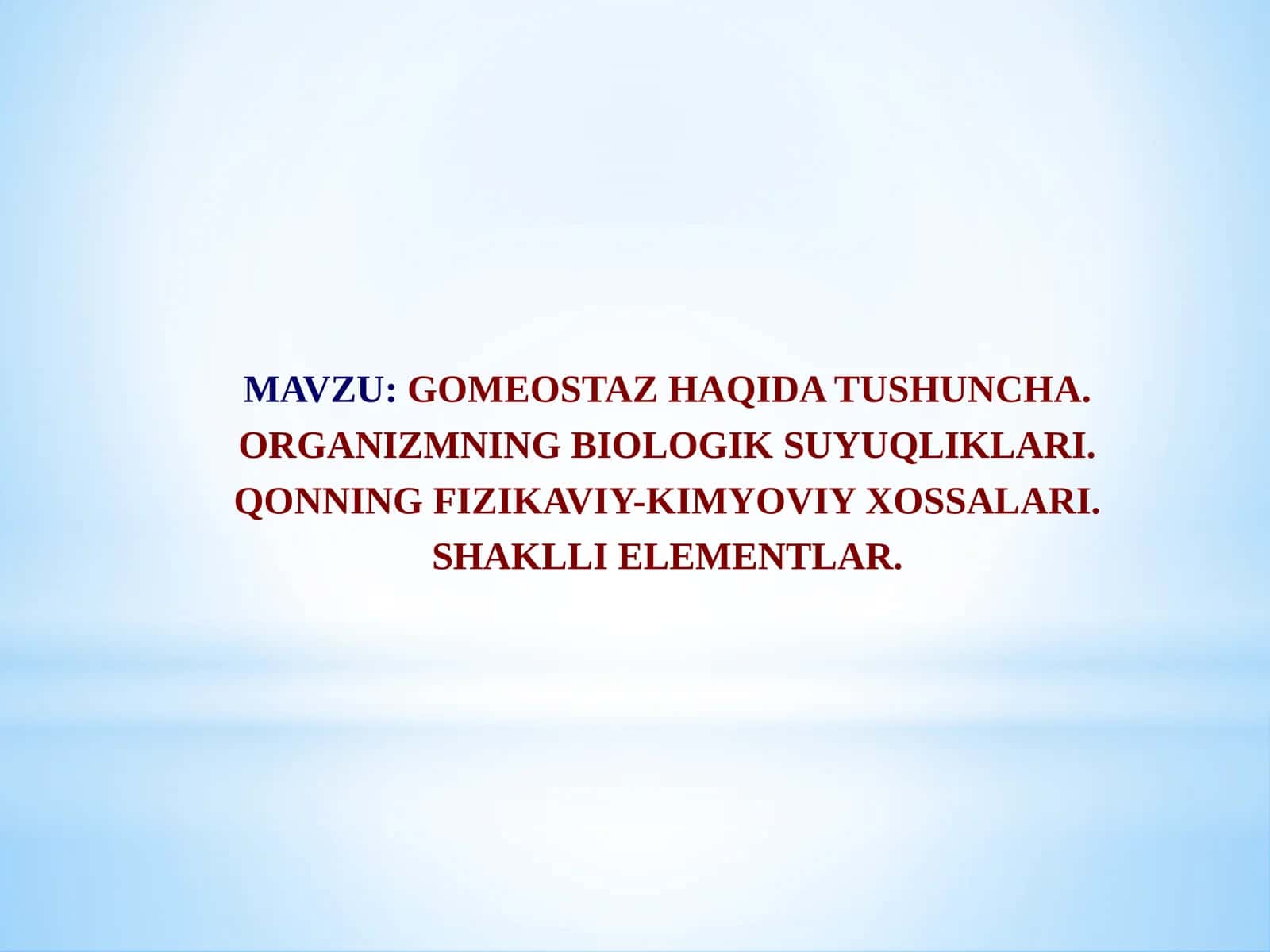 Gomeostaz haqidatu shuncha