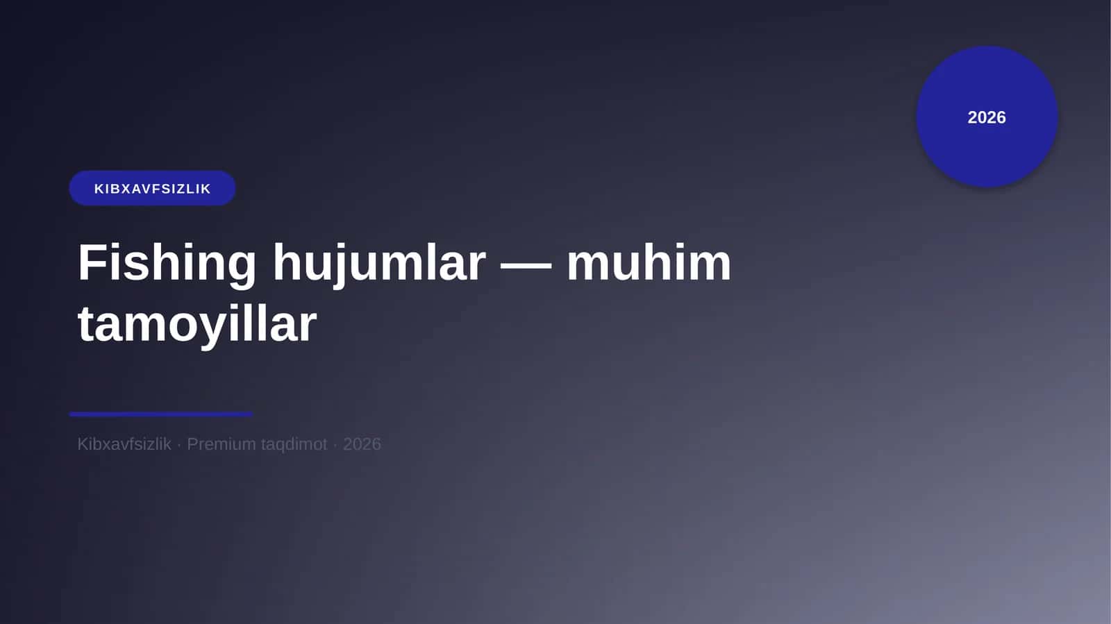 Fishing hujumlar — muhim tamoyillar