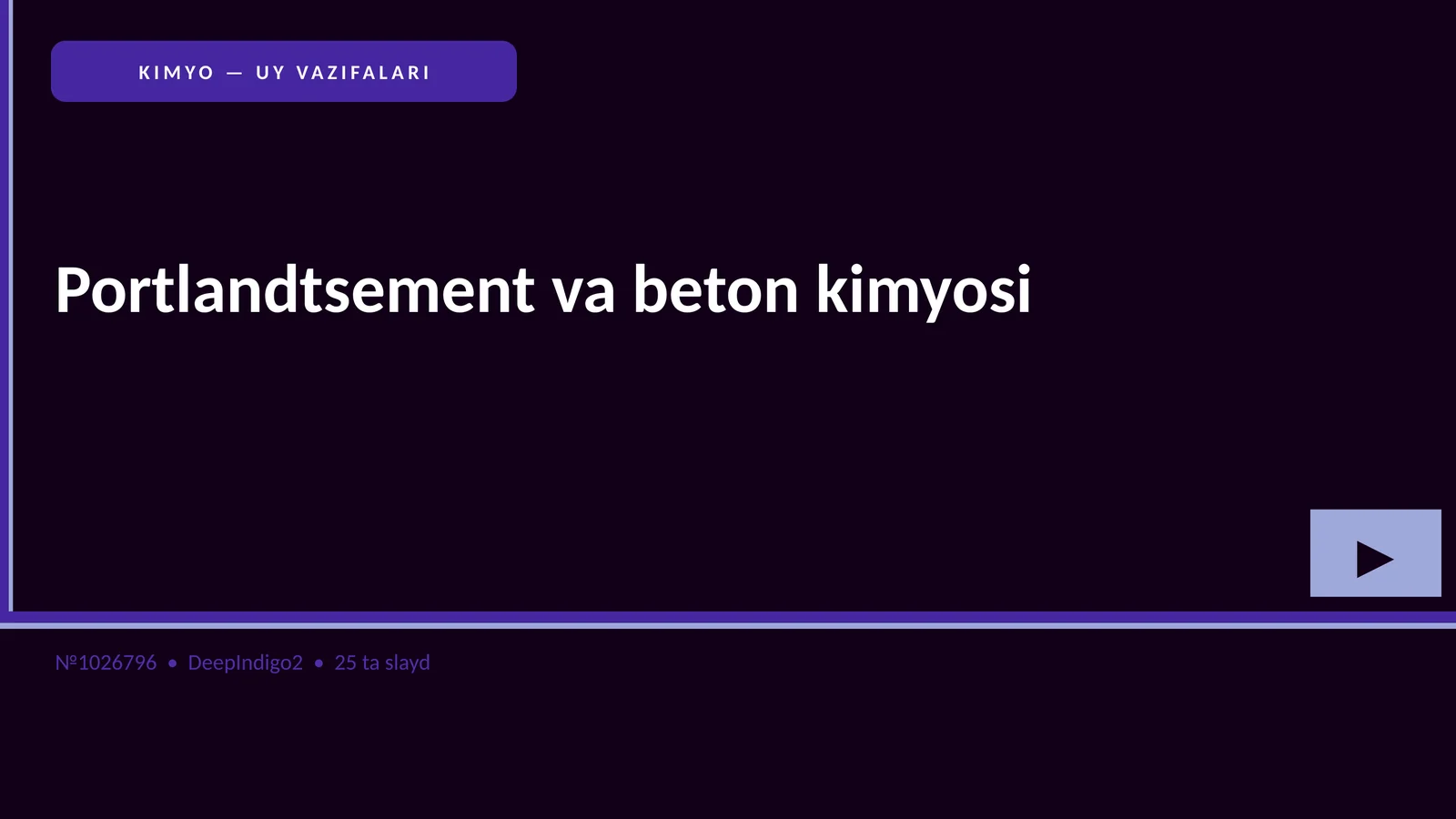 Portlandtsement va beton kimyosi