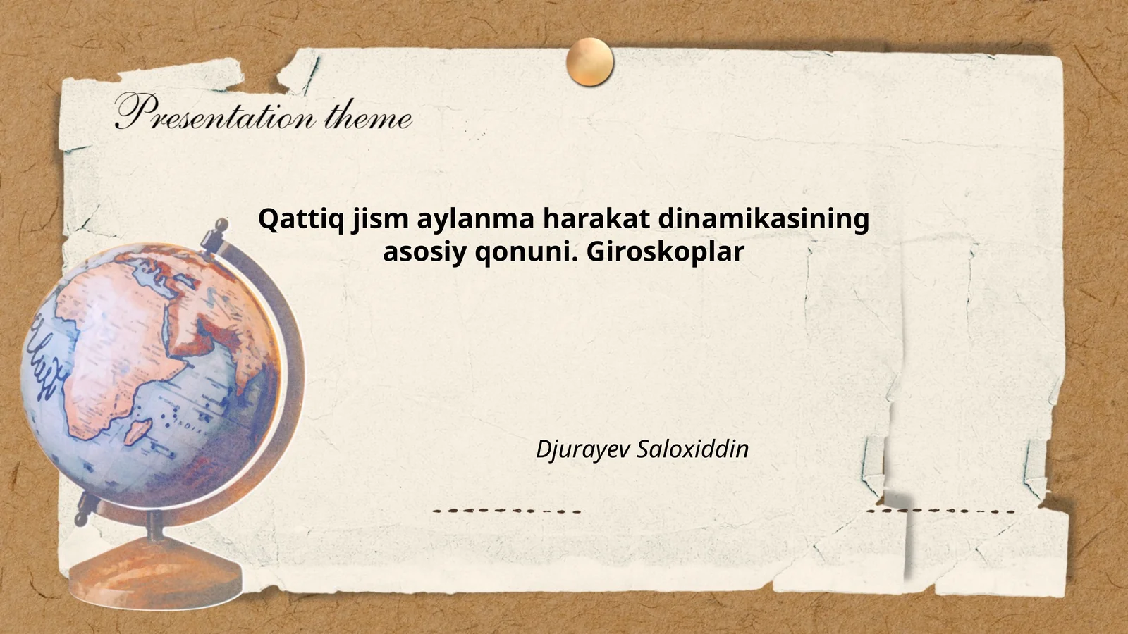 Aylanish harakati dinamikasi