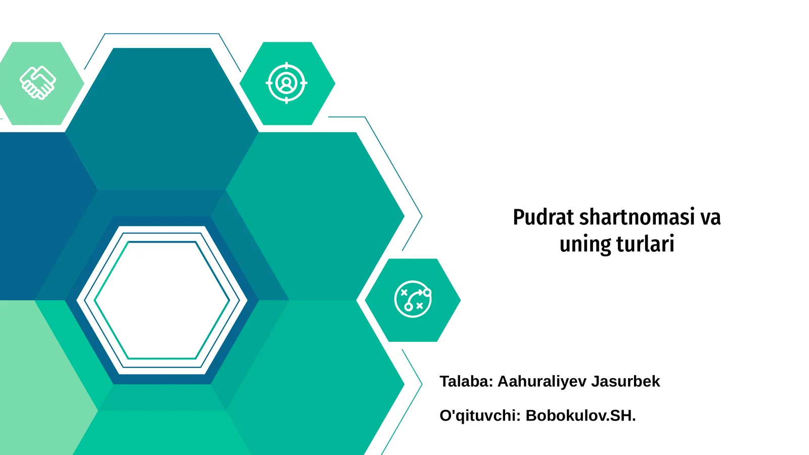 Pudrat shartnomasi va uning turlari