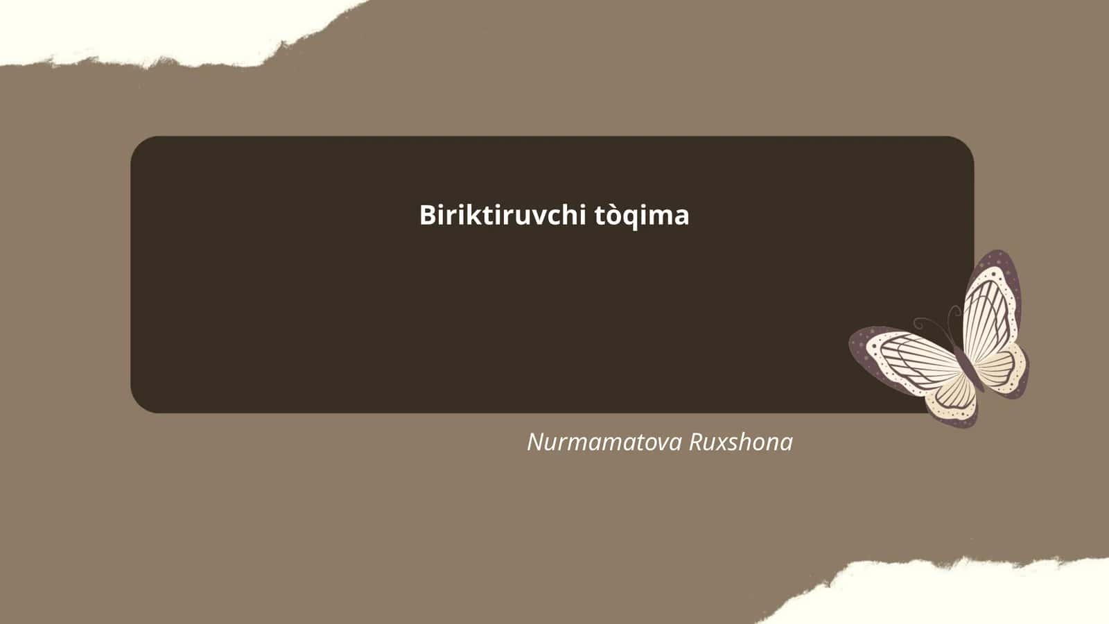 Biriktiruvchi to'qima turlari