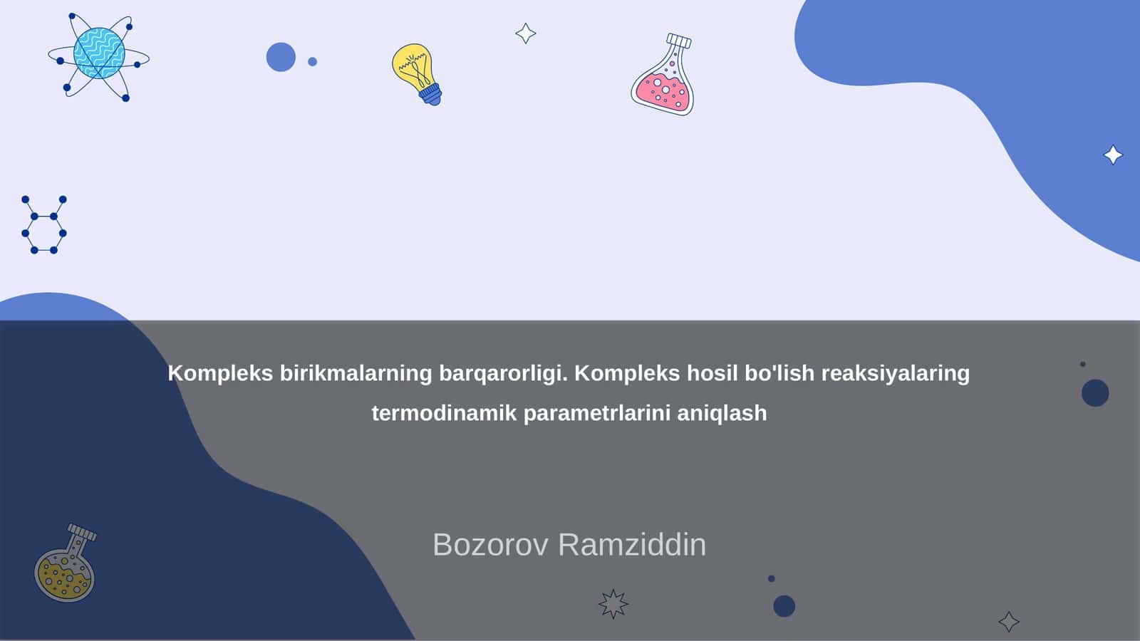 Kompleks birikmalarning barqarorligi