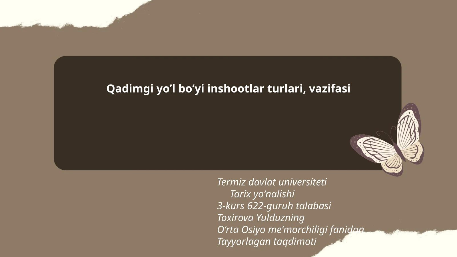 Tayyorlagan taqdimoti
