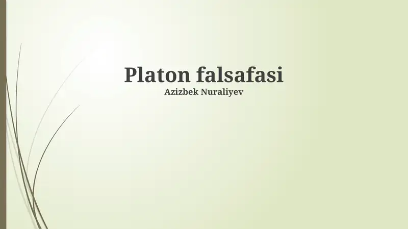 Platon falsafasi