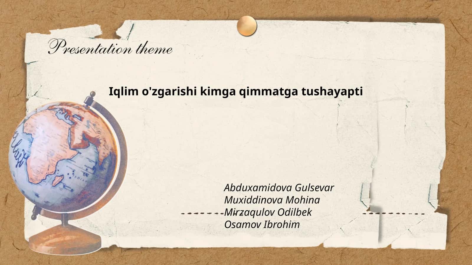 Iqlim o'zgarishi kimga qimmatga tushayapti