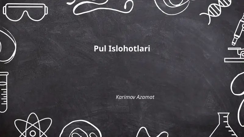 Pul Islohotlari