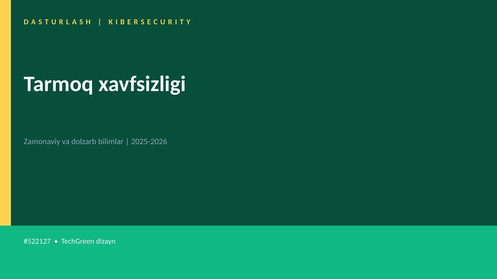 Tarmoq xavfsizligi