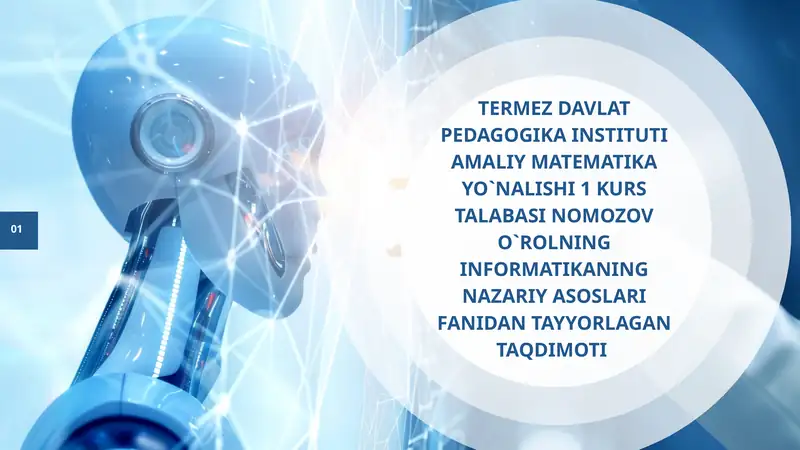 SUN’IY INTELLEKT TUSHUNCHAS