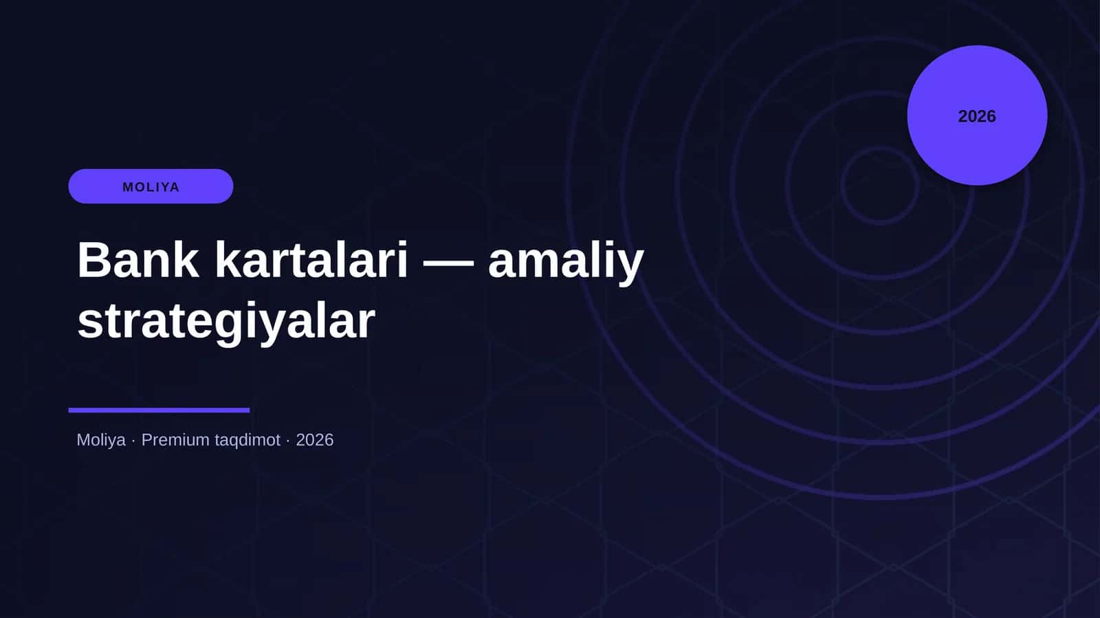 Bank kartalari — amaliy strategiyalar