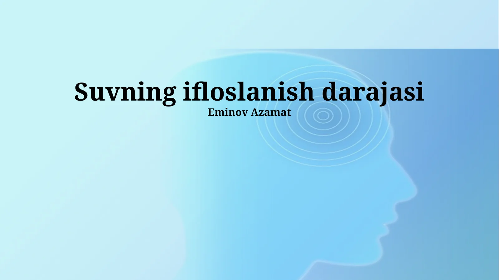 Havoning ifloslanish darajasi
