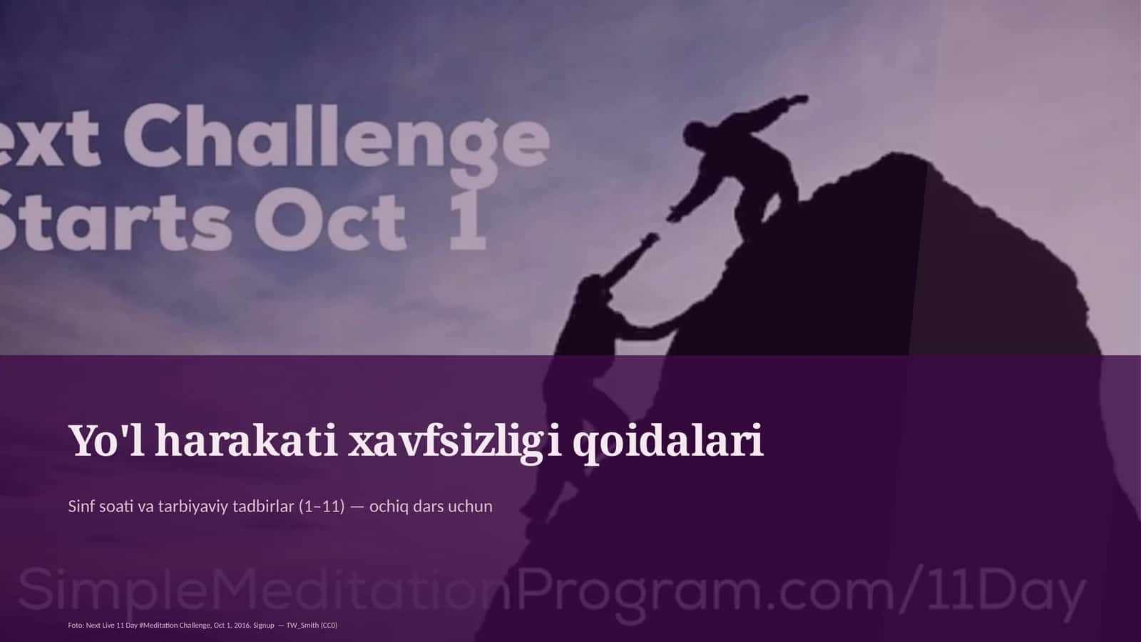 Yo'l harakati xavfsizligi qoidalari