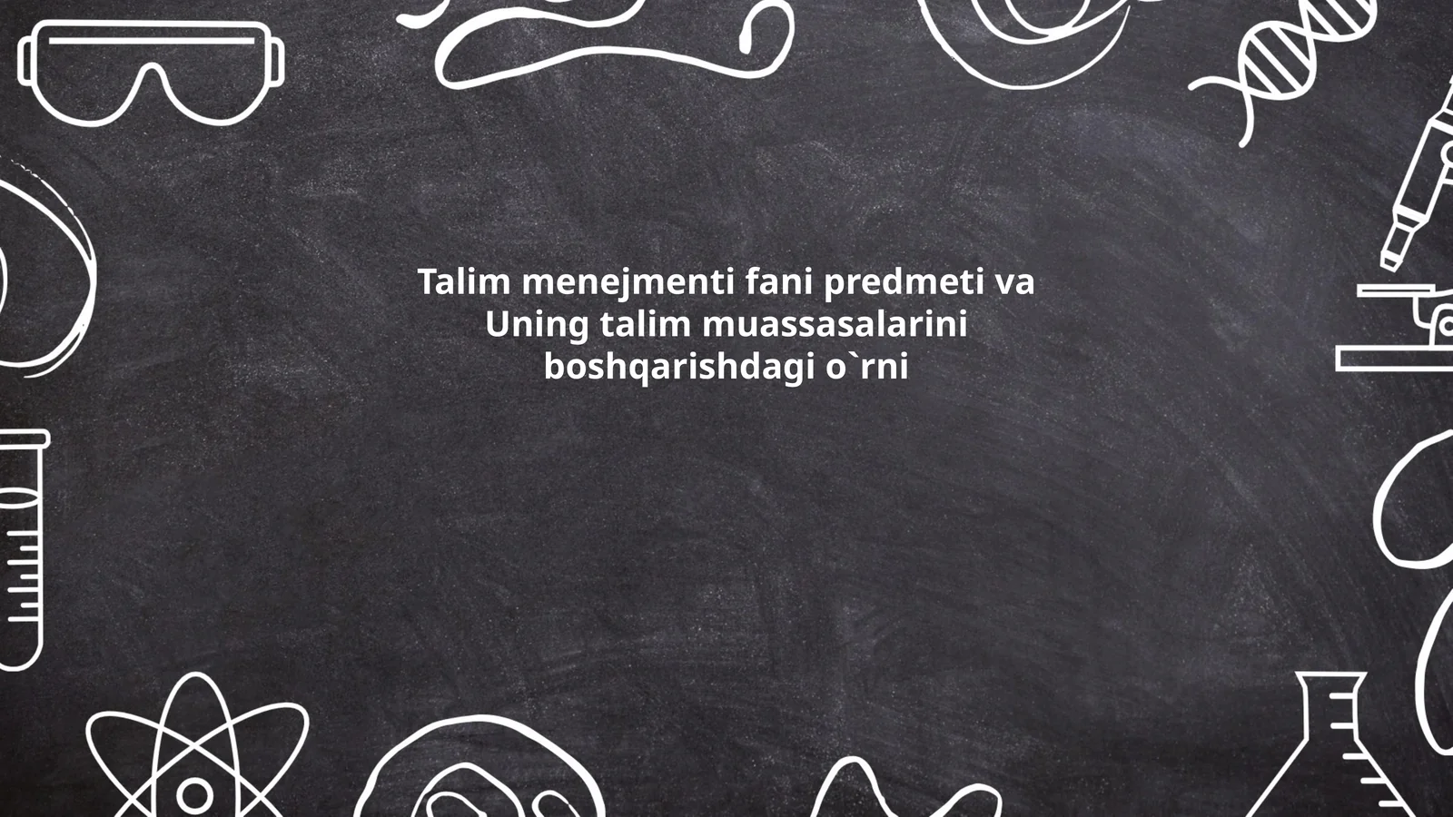 Talim menejmenti fani predmeti