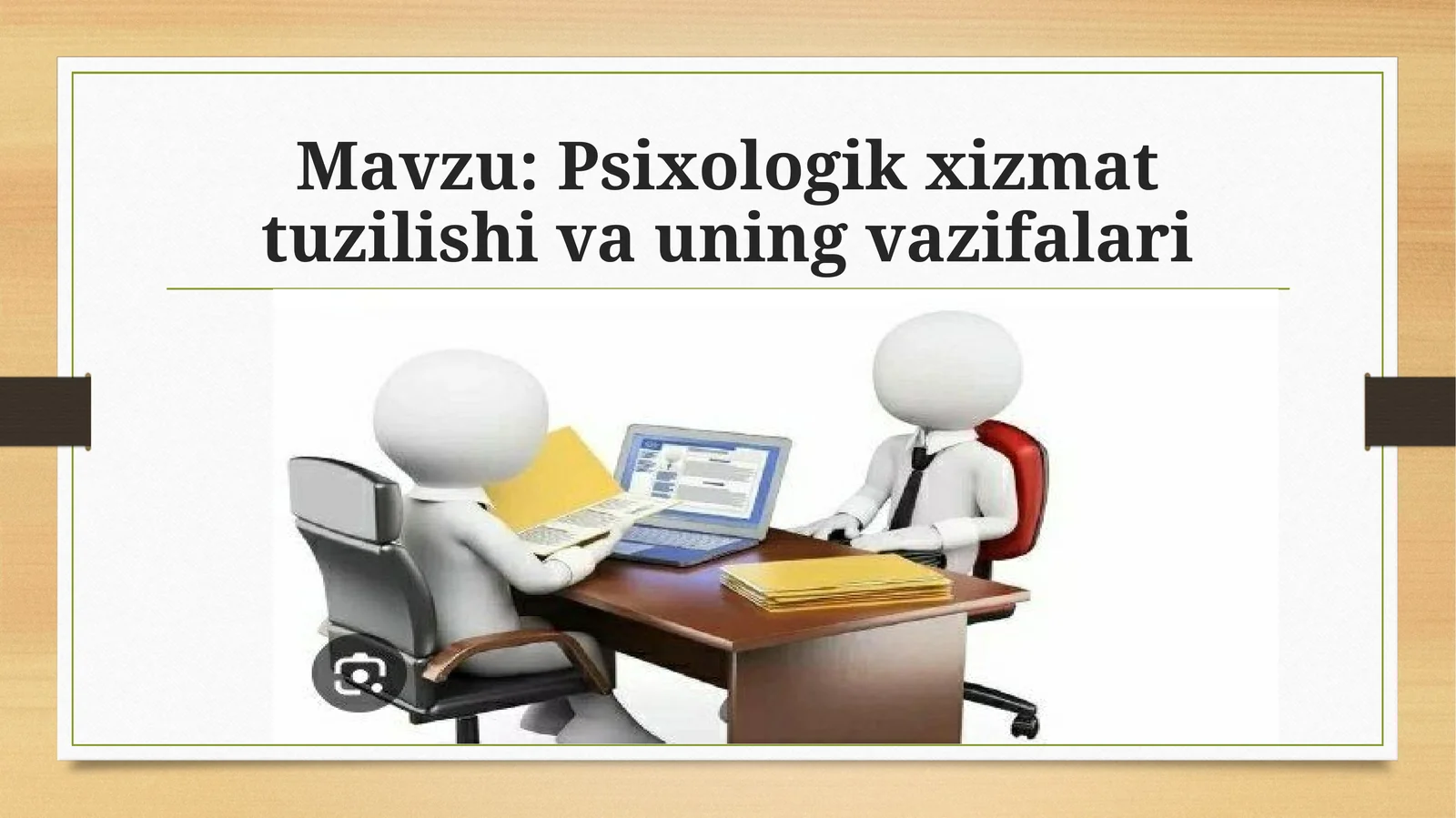 Psixologik xizmat tuzilishi va uning vazifalari