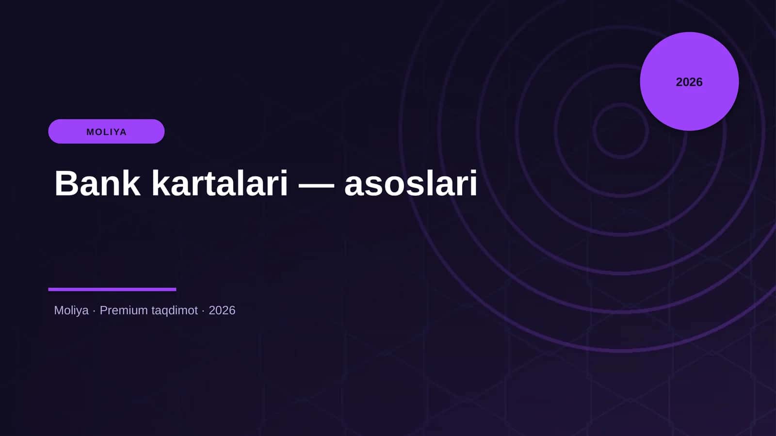 Bank kartalari — asoslari