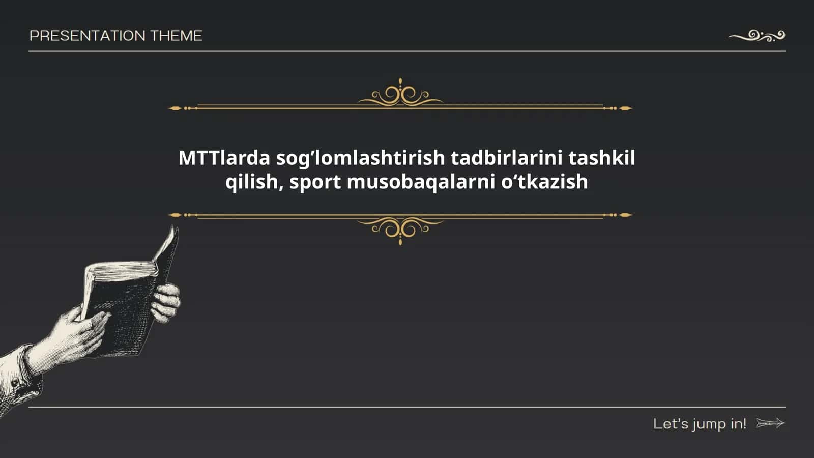 MTTlarda sogʼlomlashtirish tadbirlarini tashkil qilish, sport musobaqalarni oʻtkazish