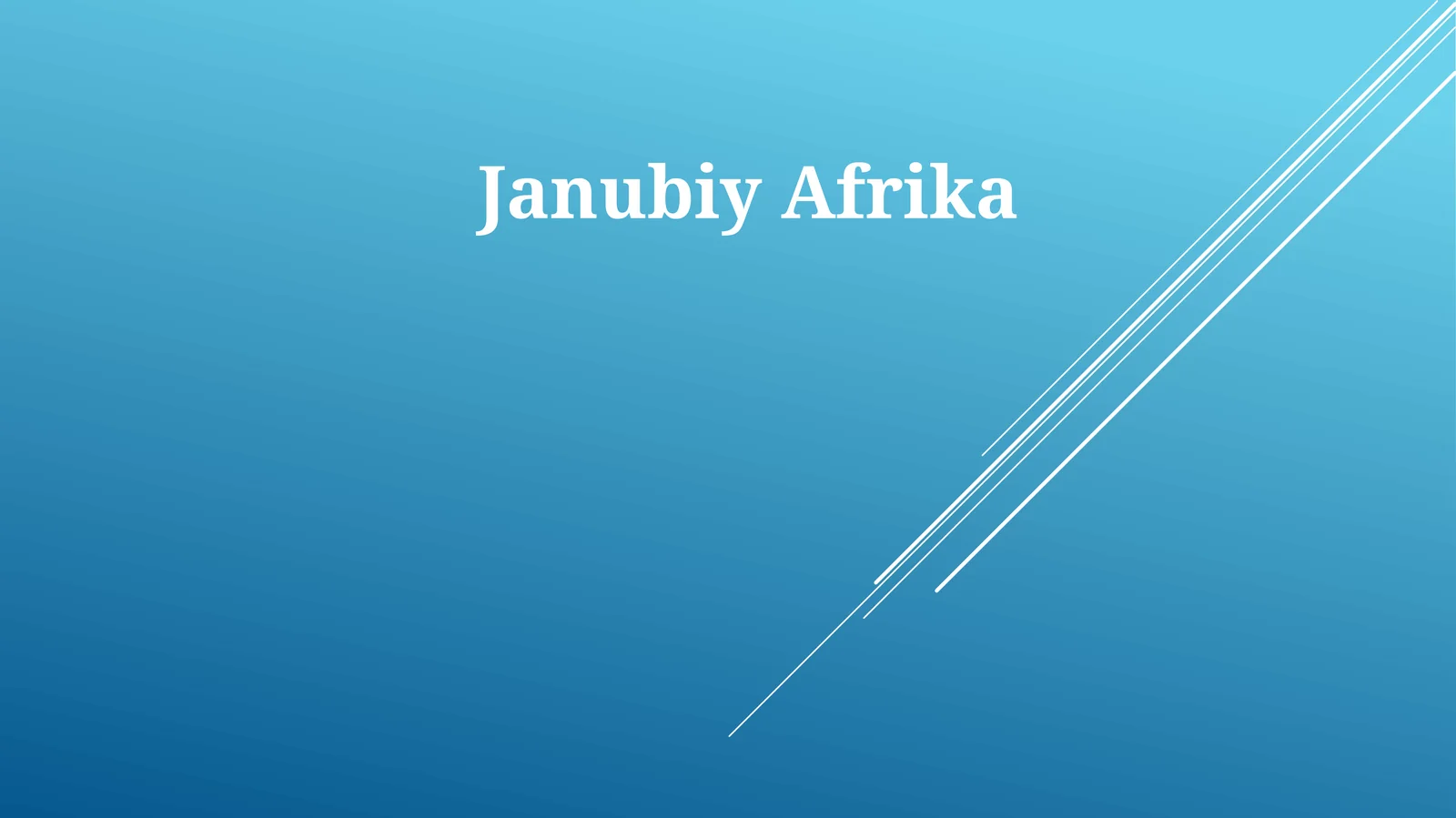 Janubiy Afrika