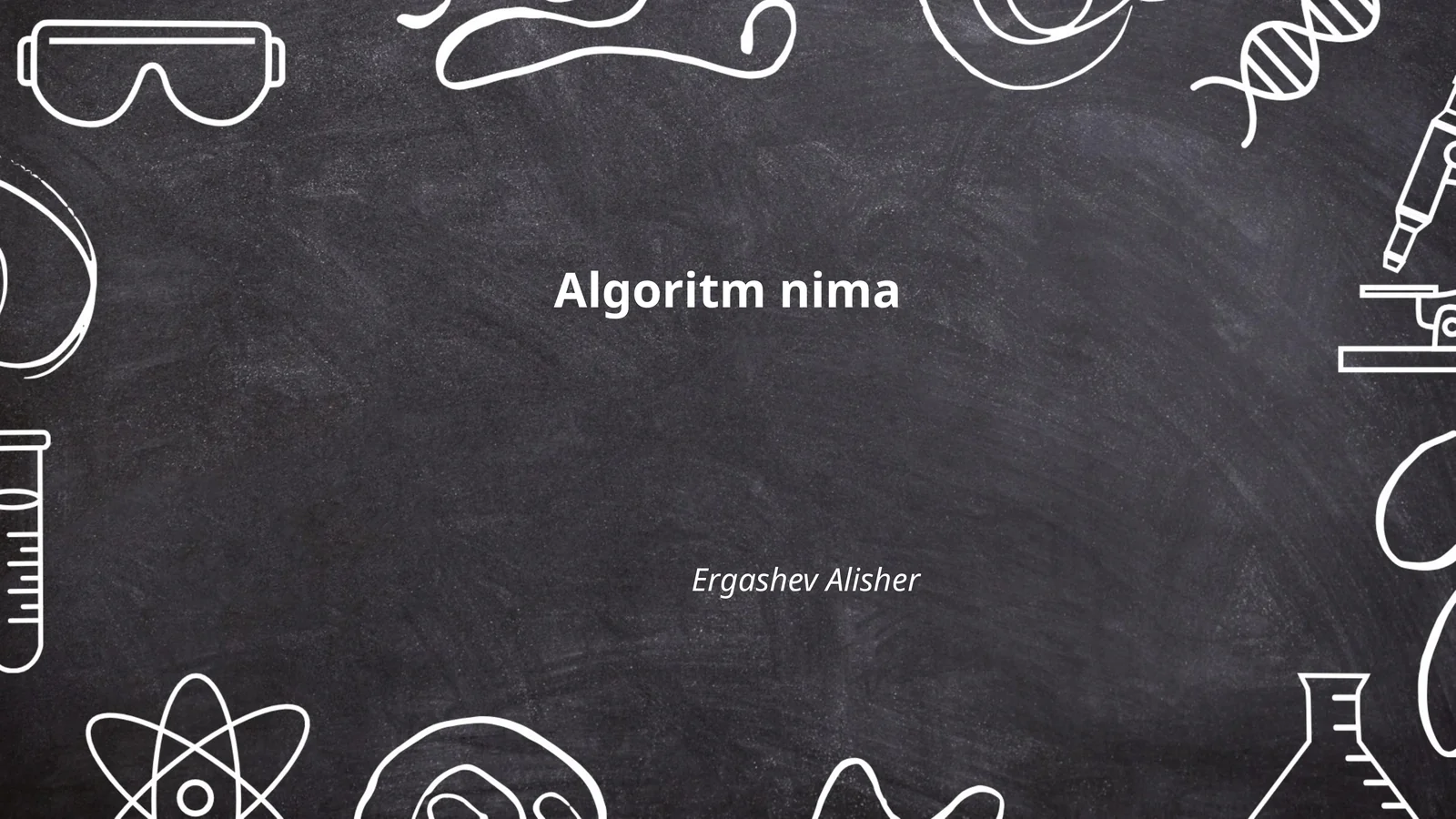 Algoritm nima