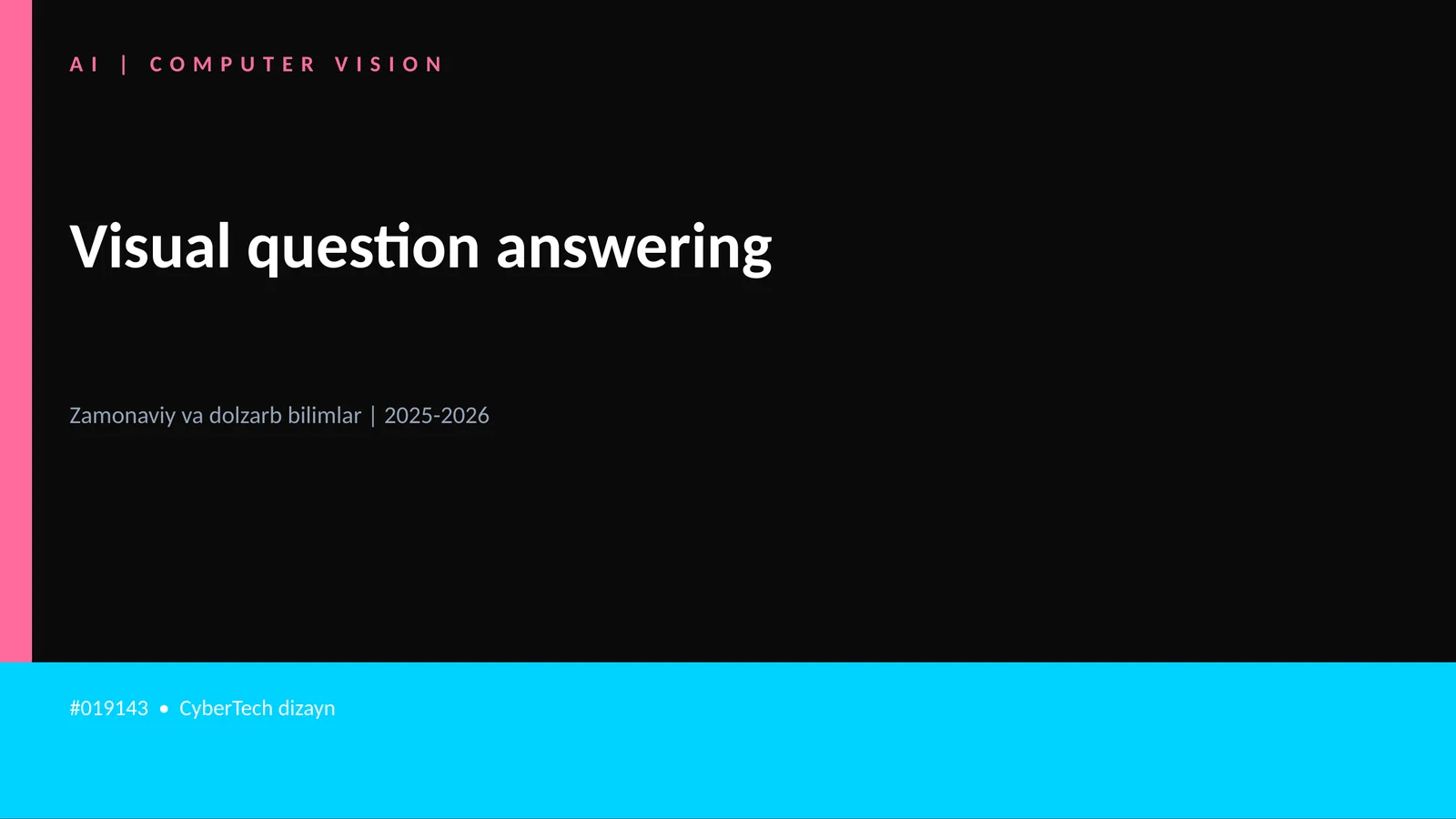 Visual question answering