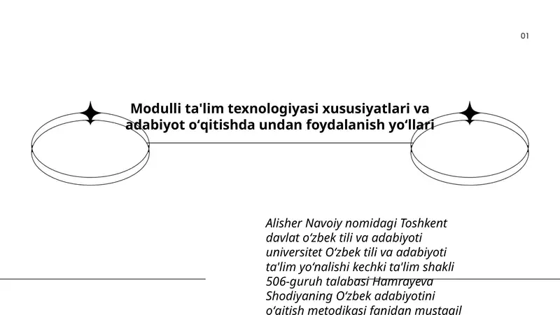 Modulli ta'lim texnologiyasi xususiyatlari va adabiyot oʻqitishda undan foydalanish yoʻllari