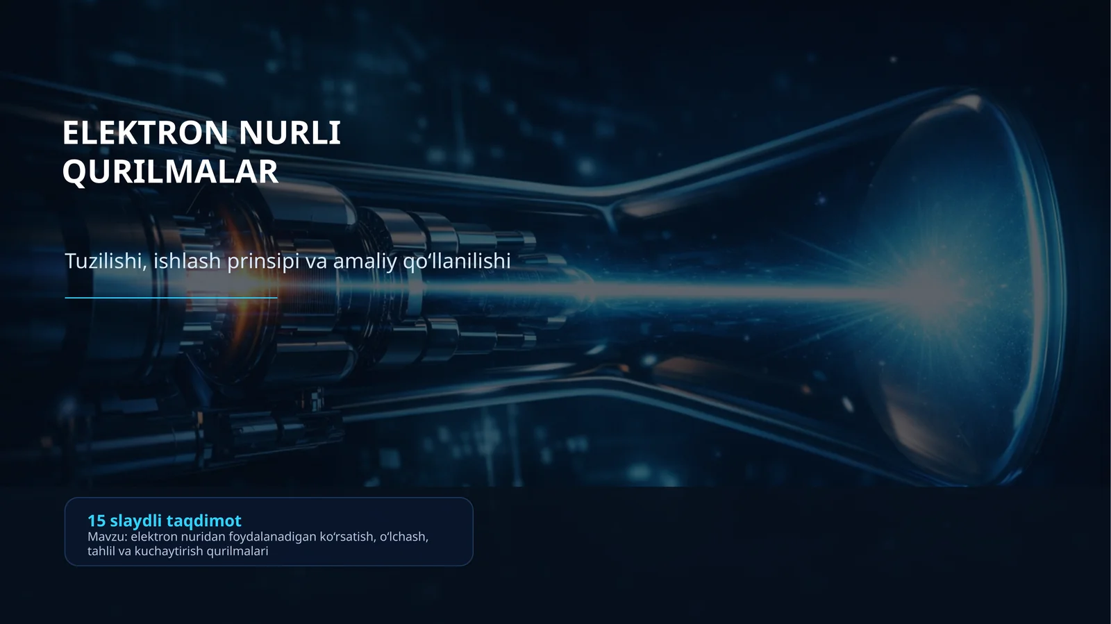 ELEKTRON NURLI QURILMALAR