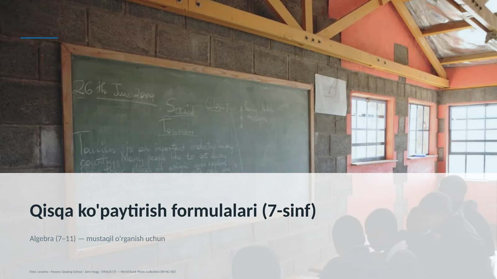 Qisqa ko'paytirish formulalari (7-sinf)