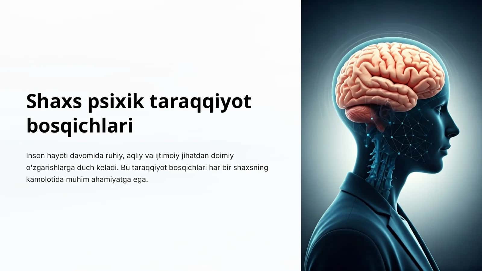 Shaxs psixik taraqqiyot bosqichlari
