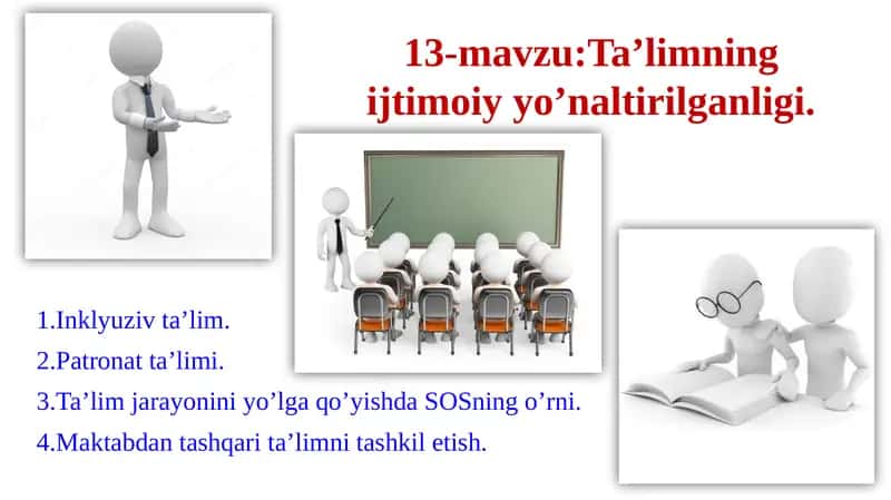 Ta'limning ijtimoiy yo'naltirilganligi