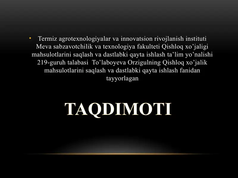 Don va don mahsulotlarini saqlash tarixi