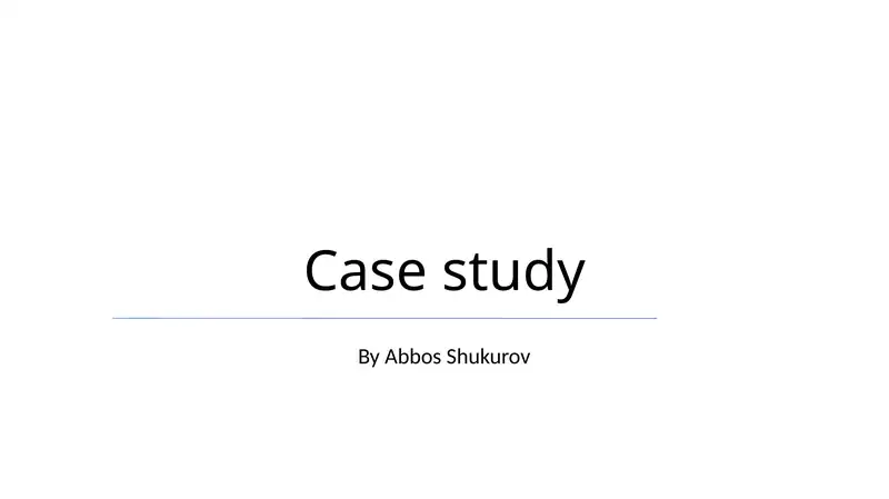 Case study