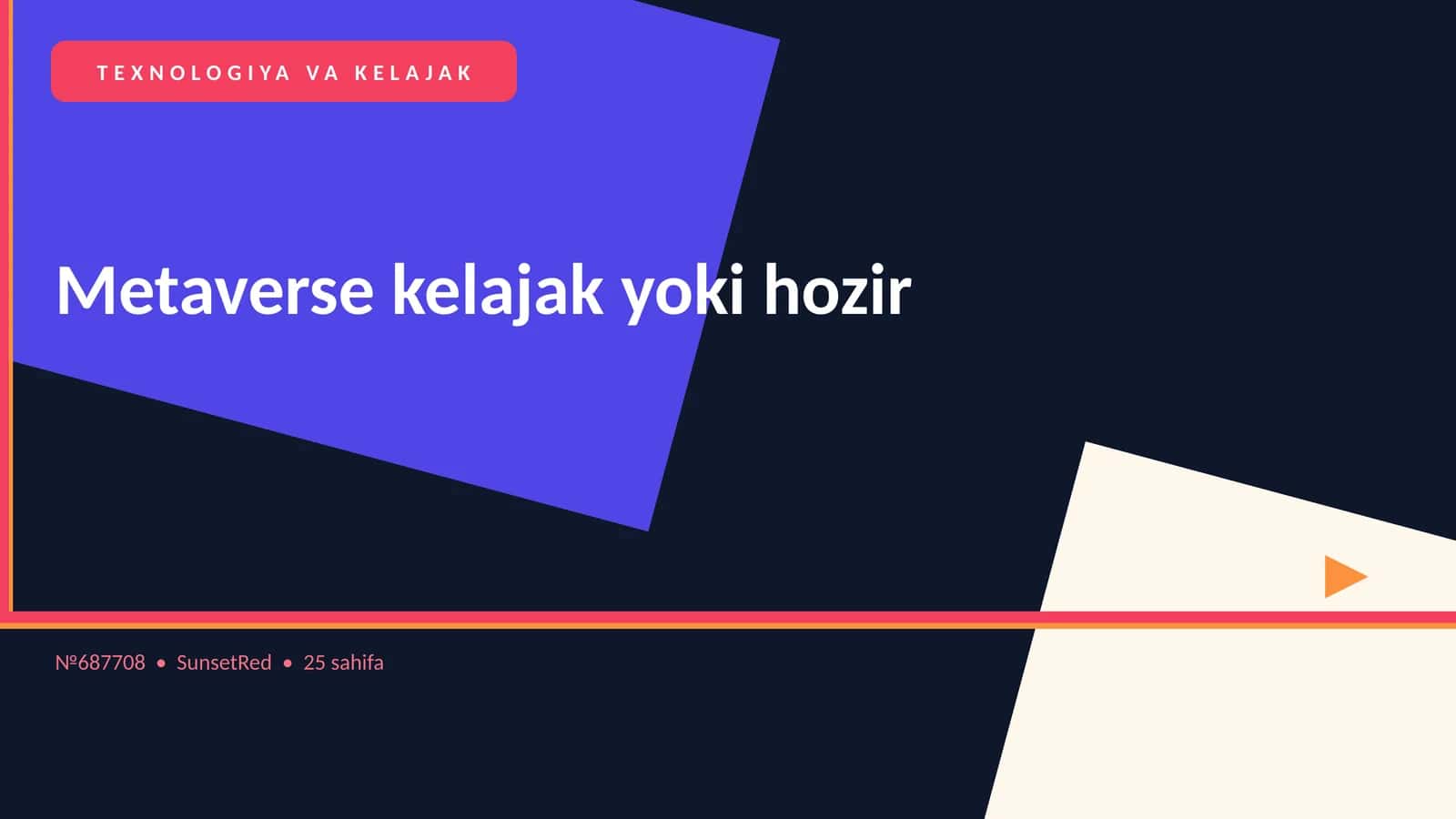 TEXNOLOGIYA VA KELAJAK