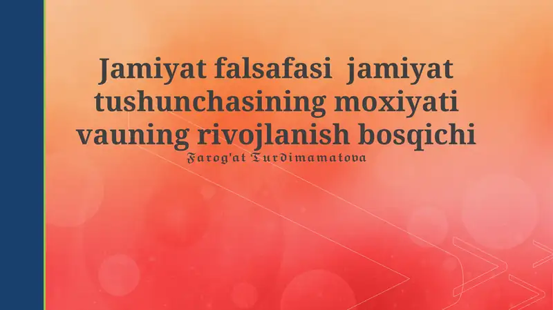 Jamiyat falsafasi