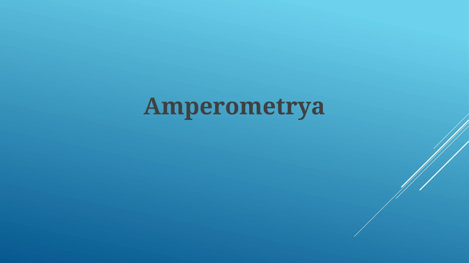 Amperometriya