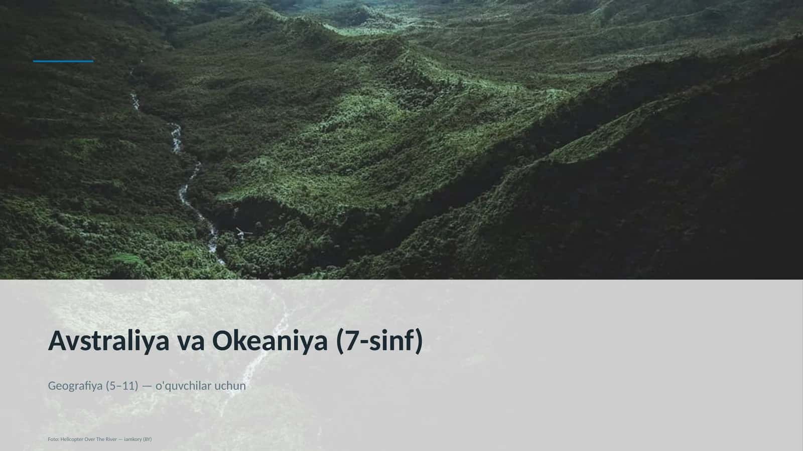 Avstraliya va Okeaniya (7-sinf)