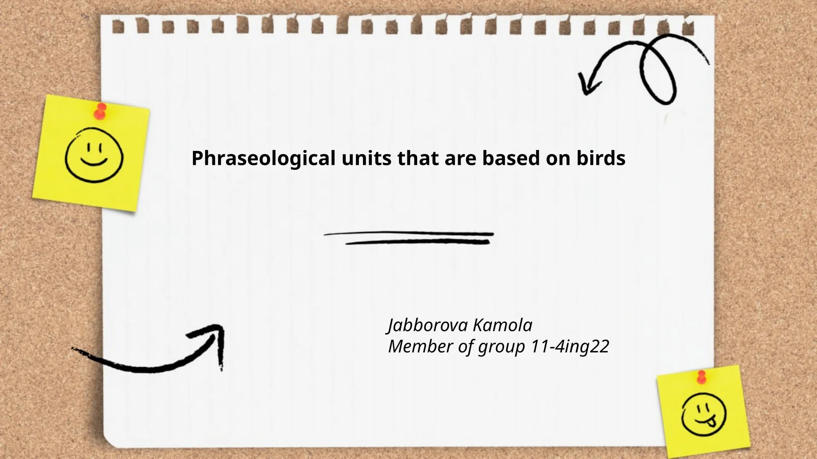 Bird Metaphors in English Grammar