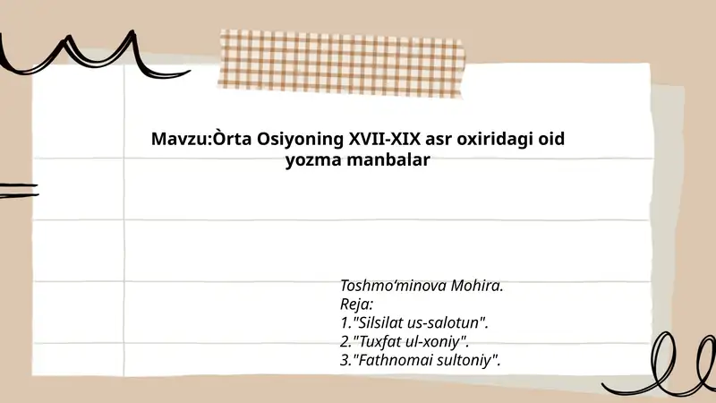 Toshmo‘minova Mohira